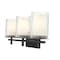 Z-Lite Grayson Vanity, 3-Light, 23 In.W x 5.75 In.L x 8.5 In.H, Matte Black/Clear + Etched Opal 1949-3V-MB - alternate 5